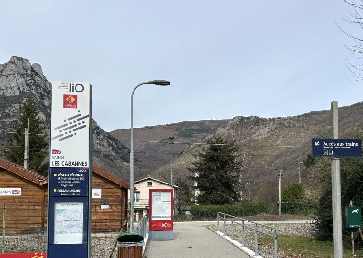 Vue gare Les Cabannes