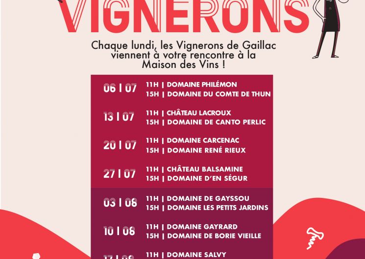 Les Lundis Vignerons - Maison des Vins de Gaillac_Gaillac