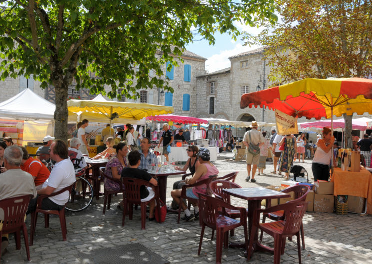 Marché de Lauzerte de samedi