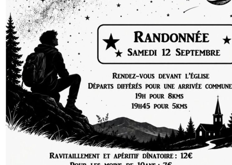 Randonnée pédestre familiale et nocturne à 18h30_Saint-Jean-du-Bouzet