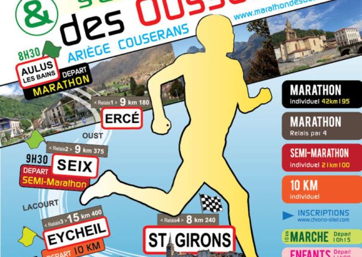 Affiche du marathon et semi-marathon des Oussaillès