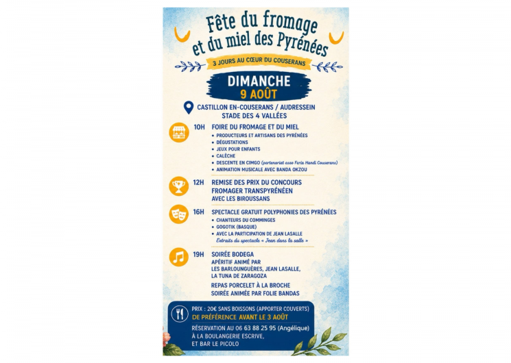 La Fête du Fromage et du Miel des Pyrénées_Castillon-en-Couserans