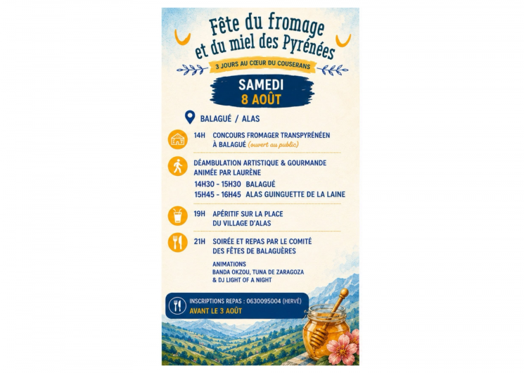 La Fête du Fromage et du Miel des Pyrénées_Castillon-en-Couserans