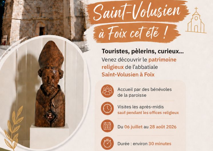 Visites commentées gratuites de l'Abbatiale Saint-Volusien_Foix