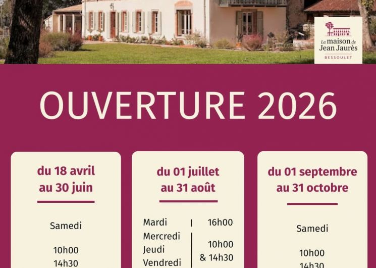 Visite commentée de la maison de Jean Jaurès à Bessoulet_Villefranche-d'Albigeois