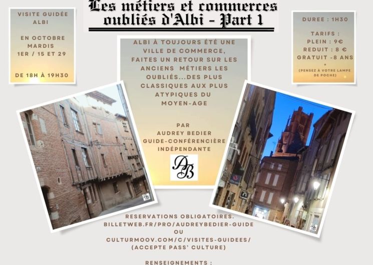 AFFICHE Commerces et métiers oubliés d'Albi