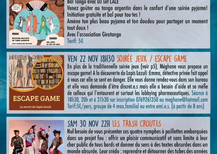 Flyer de l'animation