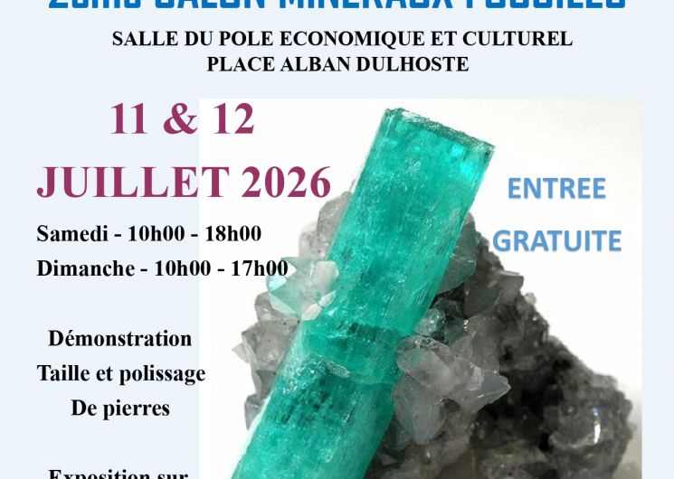 2ème salon des Minéraux et Fossiles à Cazaubon_Cazaubon