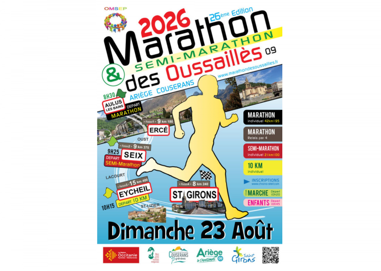 Marathon et Semi Marathon des Oussaillès 2026_Aulus-les-Bains