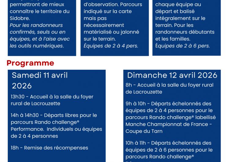 Rando challenge Lacrouzette - Sidobre Tarn_Lacrouzette