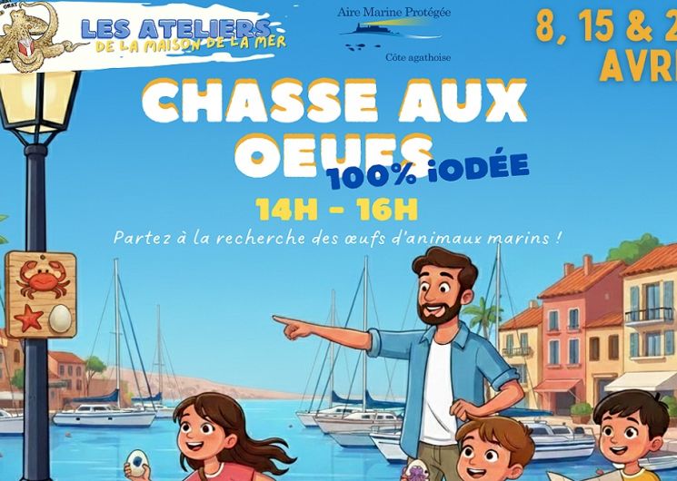 Chasse aux oeufs 100% iodée_Le Cap d'Agde