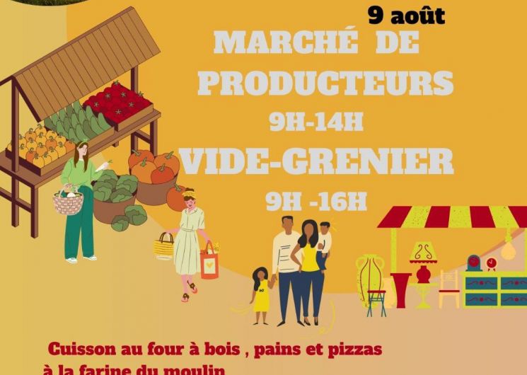 Marché de producteurs et vide-grenier autour du moulin_Durban