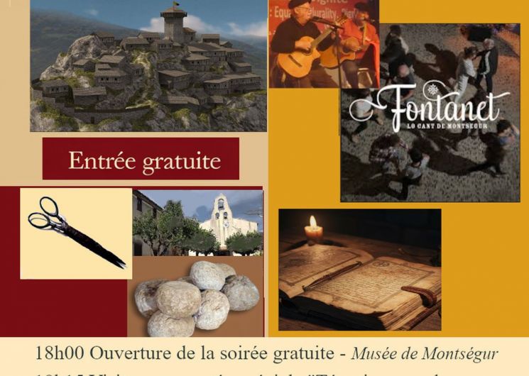 Soirée Montségurienne - Témoignages de Faydits et de Cathares au Musée de Montségur - Contes d'Occitanie - Concert de Fontanet