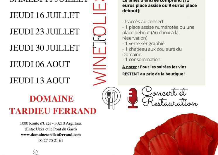 Les soirées vigneronnes - Domaine Tardieu Ferrand_Argilliers