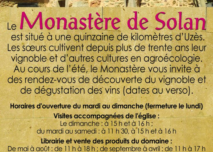 Visite commentée du domaine de Solan et dégustation des vins_La Bastide-d'Engras