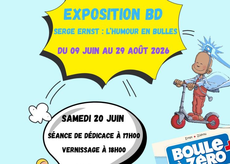 Exposition BD Serge ERNST : l'humour en bulles_L'Isle-Jourdain