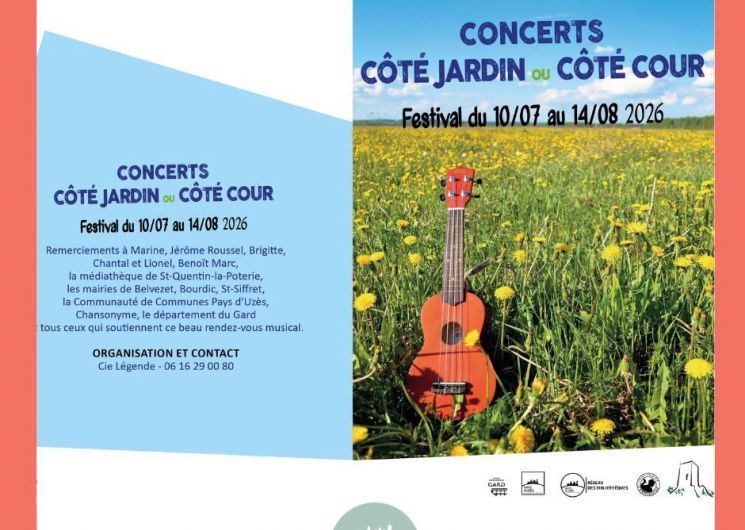 2e édition Festival Côté Jardin ou Côté Cour - Concert David Levet_Belvézet