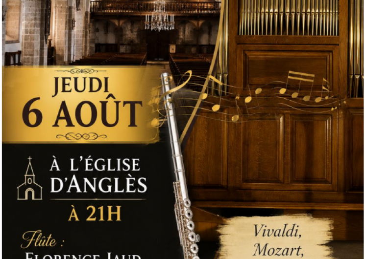 43ème Festival de musique d'été : récital flûte traversière et orgue_Anglès