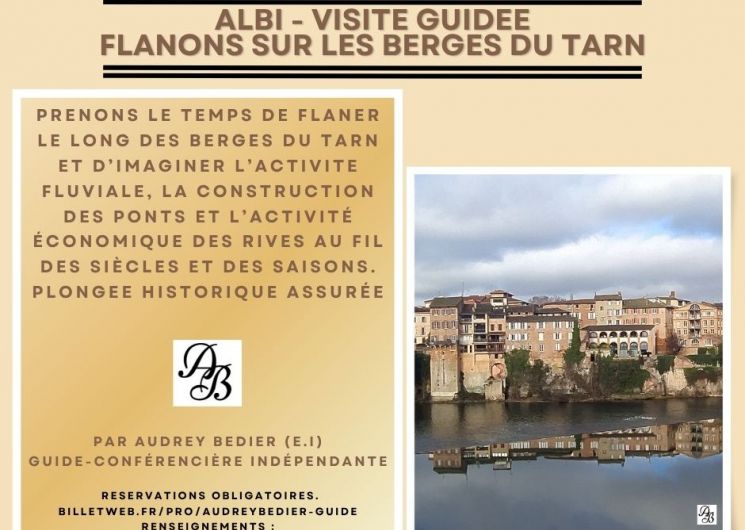 AFFICHE Flanons sur les berges du Tarn