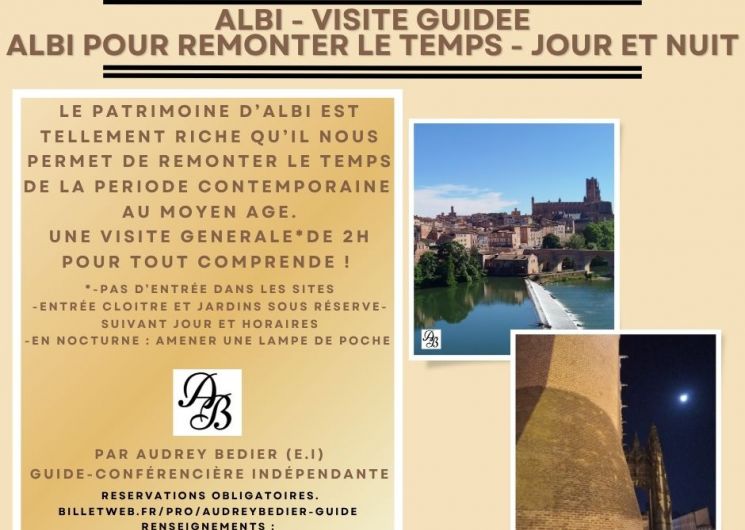AFFICHE albi pour remonter le temps jour et nuit