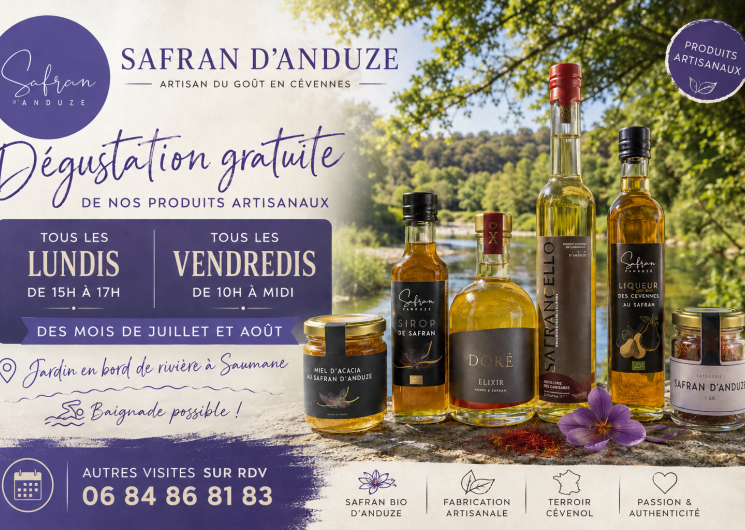 Découvrez l'univers du Safran d'Anduze lors d'une dégustation offerte_Anduze