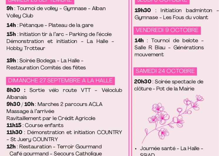 Octobre Rose à Alban_Alban