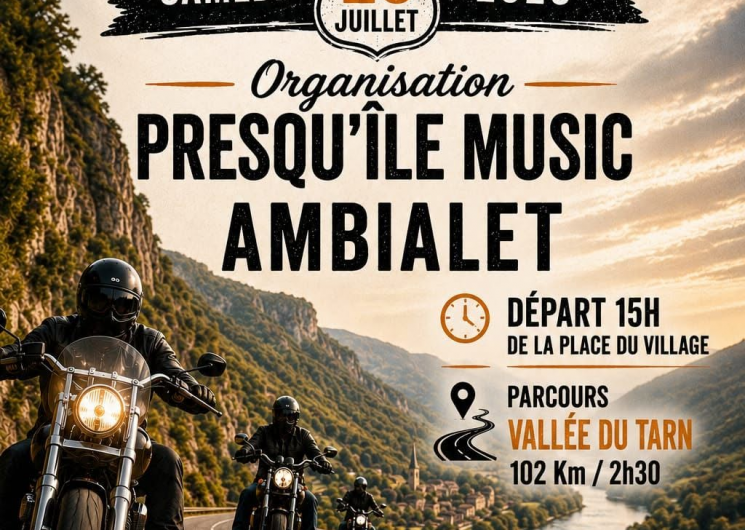Balade moto de Presqu'île Music_Ambialet