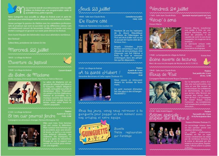 Festival Théâtre d'été à Samatan, inauguration en musique avec 