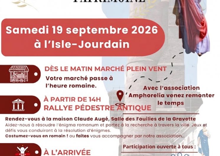 Journées Europénnées du Patrimoine : marché aux airs gallo-romains et rallye pédestre_L'Isle-Jourdain