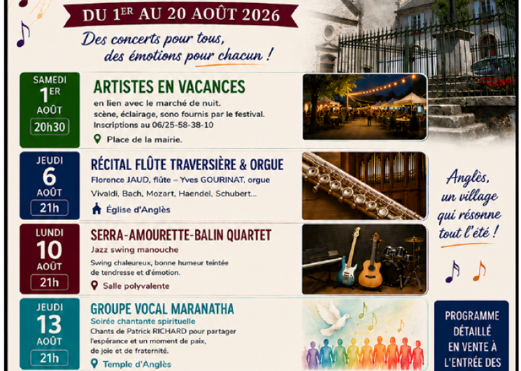 43ème Festival de musique d'été : groupe vocal Maranatha_Anglès