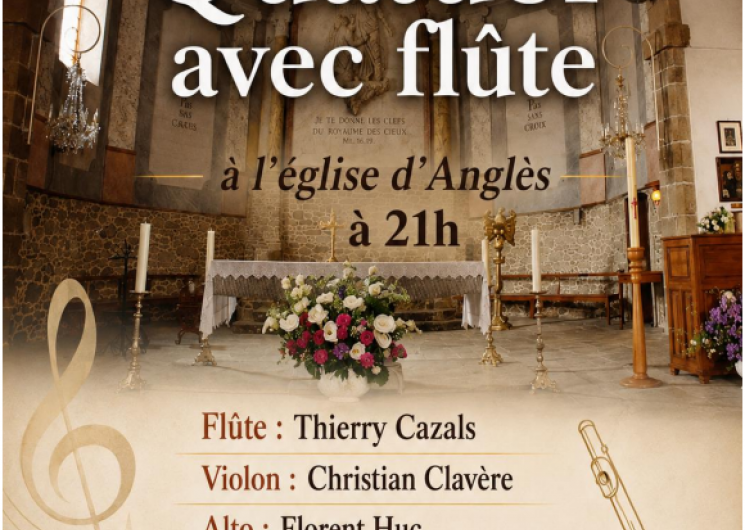43ème Festival de musique d'été : Quatuor avec flûte_Anglès