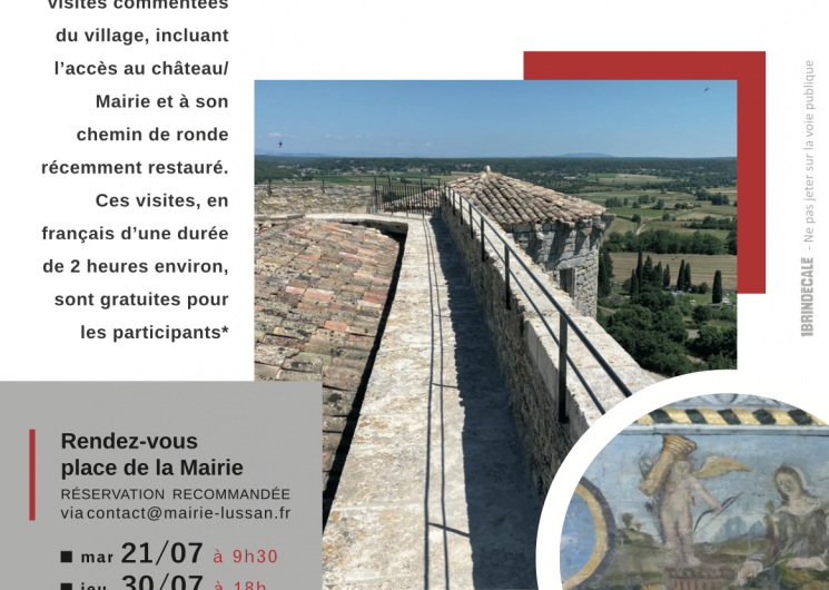 Visites guidées de Lussan et de son Château