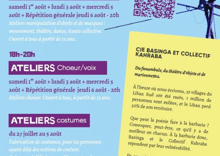 Spectacle participatif - La Terre s'en va sous nos pieds_Sauve