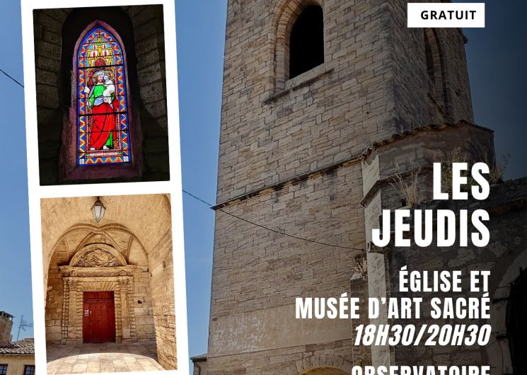 Visite Patrimoine : Eglise, Musée D'Art Sacré et Observatoire_Nézignan-l'Évêque