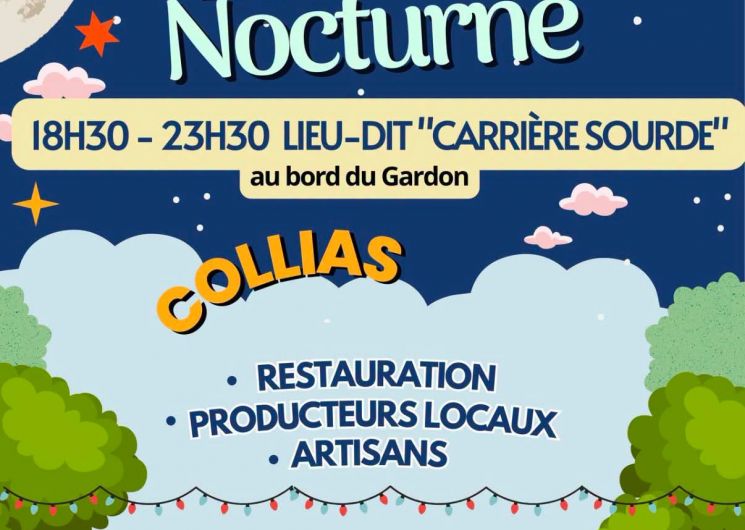 Marché nocturne de Collias