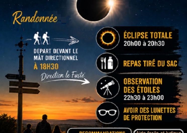 Randonnée pédestre spécial éclipse à Pujaudran_Pujaudran