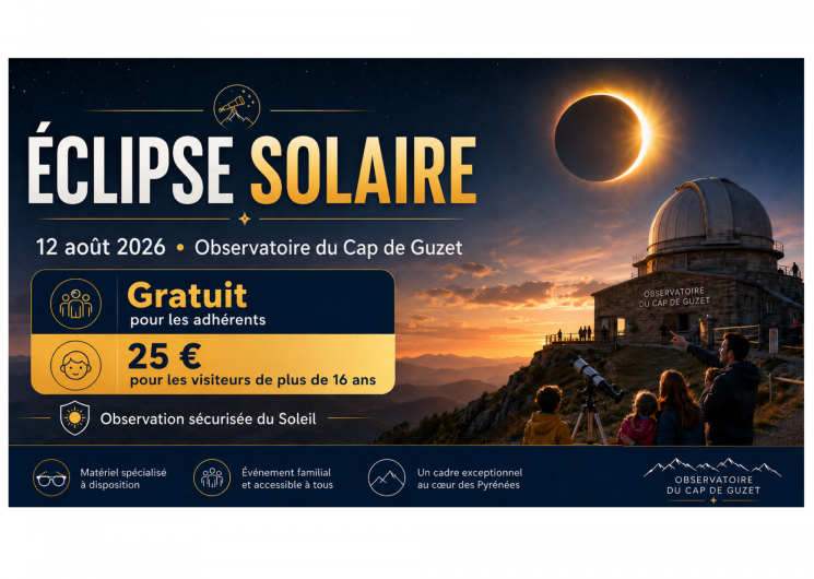 Éclipse solaire du 12 août 2026 : un rendez-vous exceptionnel à l’Observatoire du Cap de Guzet_Ustou