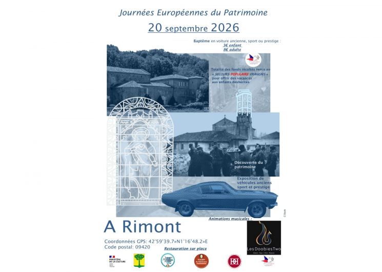 Journées du Patrimoine 2026 - Exposition de véhicules d'époque_Rimont