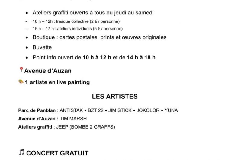 Festival Street'Art'Magnac 12ème édition_Eauze
