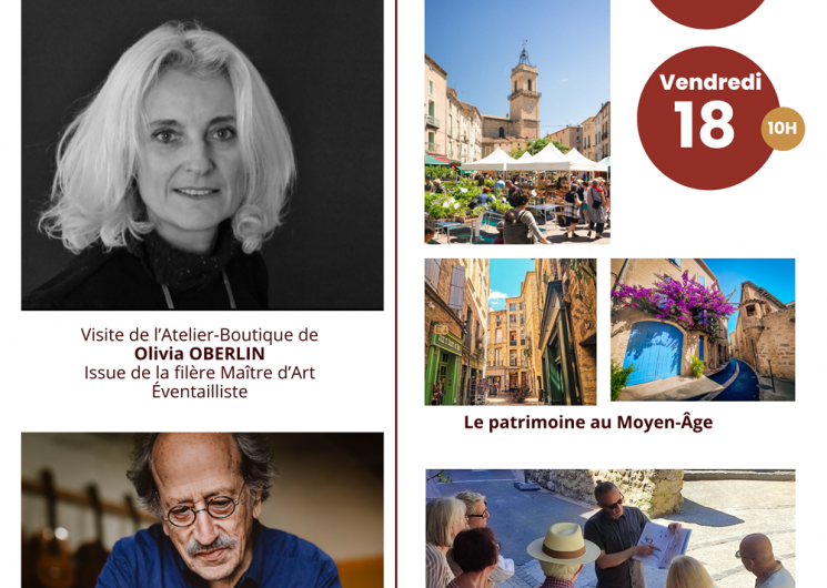 Visites guidées de septembre « Métiers d'Art et Patrimoine »_Pézenas