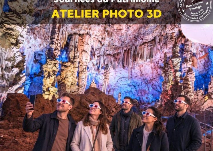 Journées du Patrimoine à la Grotte - atlelier photo 3D_Méjannes-le-Clap