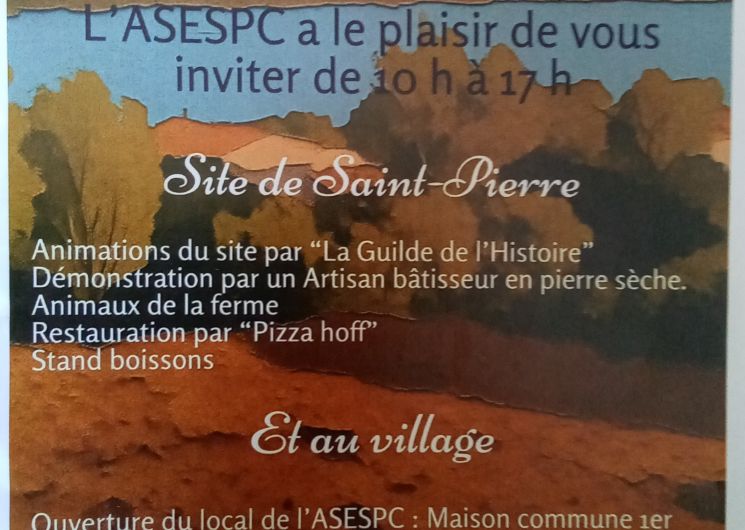 Site de St Pierre à St Etienne des Sorts - journées du patrimoine_Saint-Étienne-des-Sorts