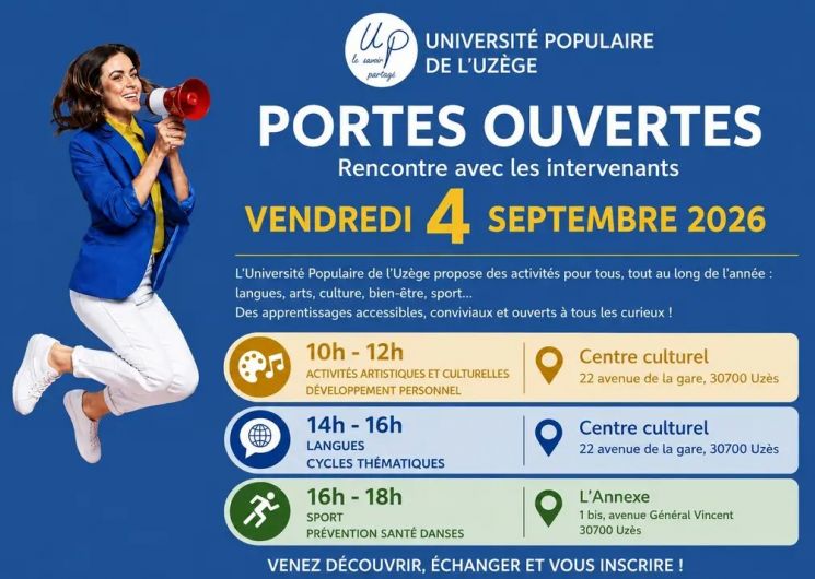 Journée Portes Ouvertes - Université Populaire de l'Uzège_Uzès