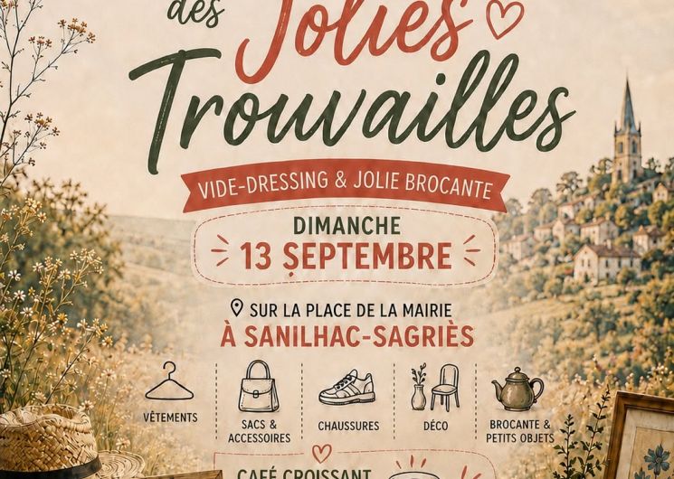 Affiche marché des trouvailles