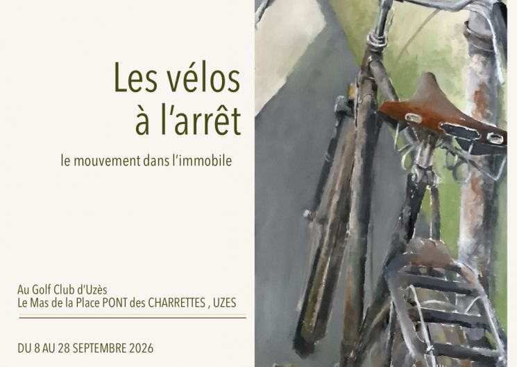 Affiche d’exposition Les Vélos à l'arrêt