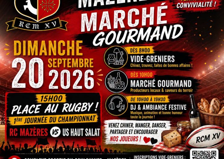 Marché gourmand & Vide grenier_Mazères
