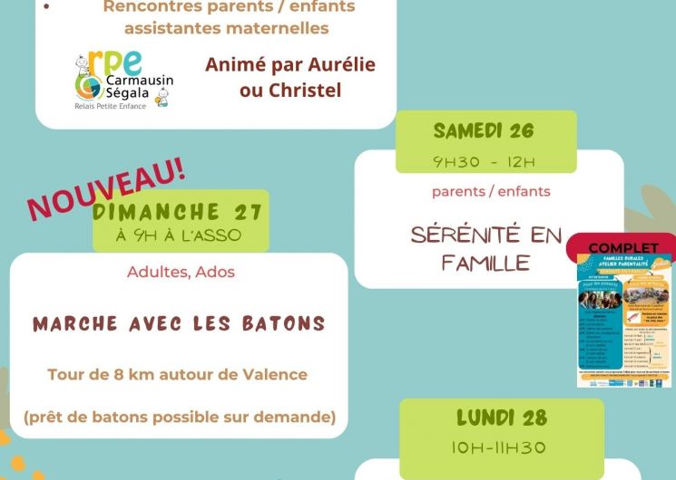 Rencontres parents / enfants / assistantes maternelles_Valence-d'Albigeois