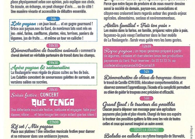 23ème Fête de l'Agriculture Paysanne du Gard_Pouzilhac