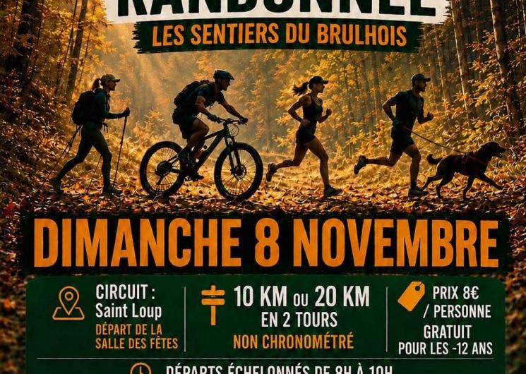 Randonnée Pédestre, VTT, Trail et Canicross : Les Sentiers du Brulhois à Saint-Loup_Saint-Loup