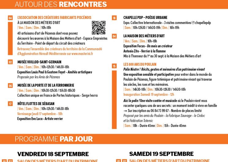 Rencontres Des Métiers D'Art Du Patrimoine_Pézenas